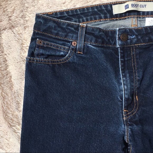 GAP Bootcut Mid Rise Dark Wash Jeans Size 10 - Picture 4 of 6